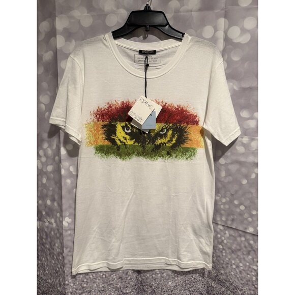 NWT Balmain Eyes Of The Wolf Graphic Tee - Small